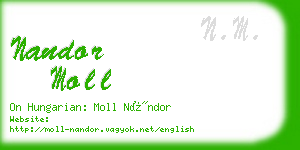 nandor moll business card